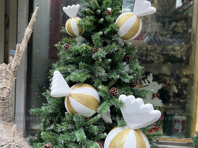 Mô hình kẹo mút tròn xoắn 2 đầu [Nhiều cỡ - Mút xốp] KEONGOT-03